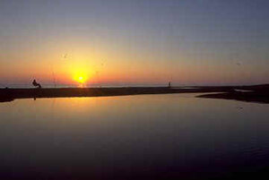 tramonto sul mare al Seggio